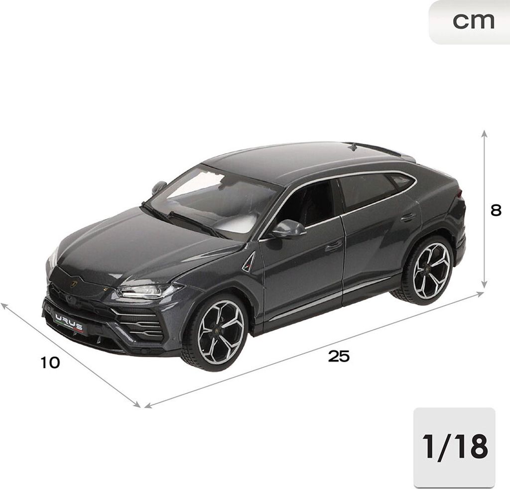 Lamborghini Usus Grau 1:18 BBURAGO Produktbild 4