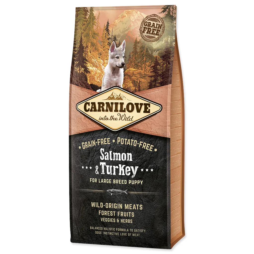 Alimentazione Cuccioli Taglia Grande: Carnilove Salmone & Tacchino 12kg