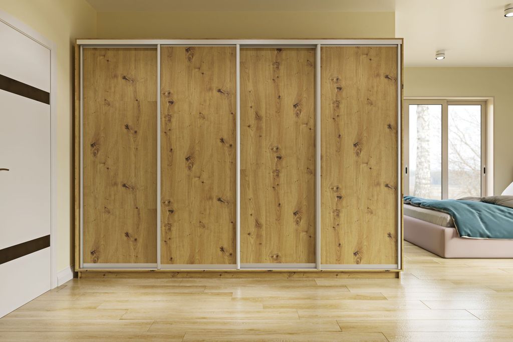 LUNATA š300/v220 čtyřdveřová šatní skříň, dub Artisan Obrázek produktu 