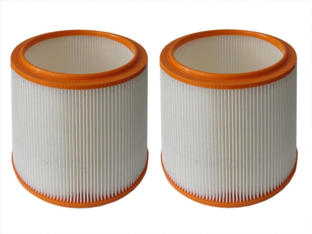 2x daniplus Filter, Luftfiltereinsatz, Rundfilter, Dauerfilter 185x150x174mm passend für Parkside PNTS 1500 A1, PNTS 1400 A1, 91092030