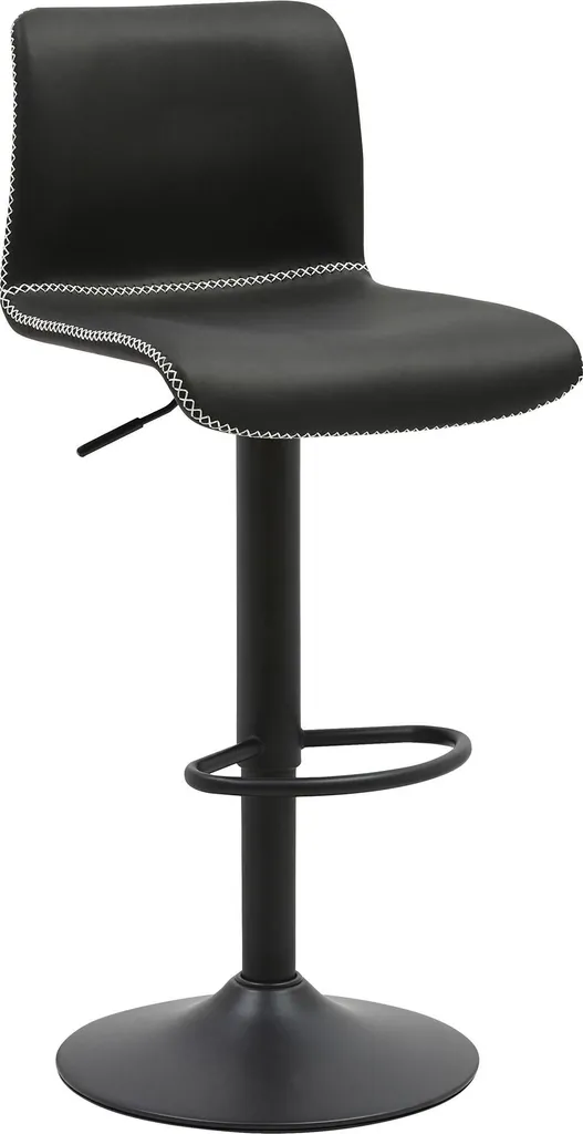 Tabouret de bar Henchy noir : fini le mal de dos avec ce siège en simili