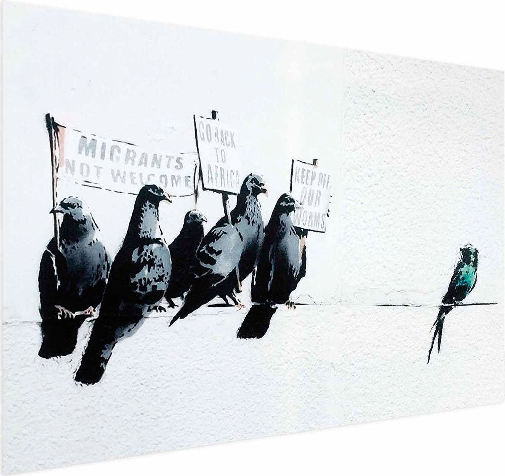 Posterpapier Poster - Xenophobic Pigeons 42x29.7 cm Streetart g-C-0145-ao-a