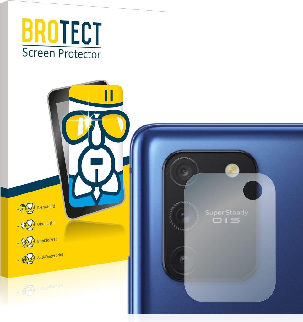 BROTECT Schutzglas für Samsung Galaxy S10 Lite (NUR Kameraschutz) Schutzfolie Panzer Folie Glas Display Schutz klar