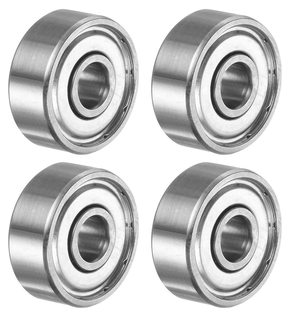 4Stk 624ZZ Kugellager Tiefe Rillenkugellager Chromstahl Z3 Doppelte Metall Abgeschirmt Lager 4mm x 13mm x 5mm Bearing Rollenlager fš¹r Skateboard...
