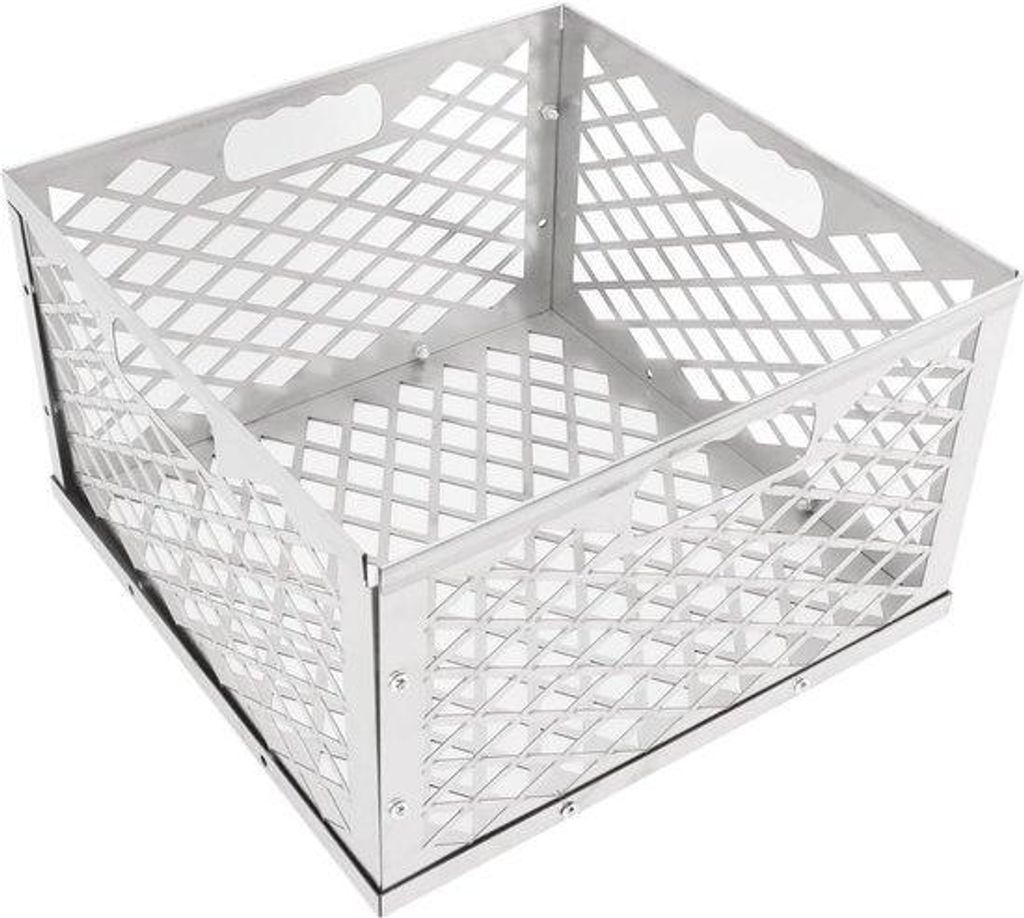 Portabler Robuster Edelstahl Holzkohle Grillhalter für Barbecue