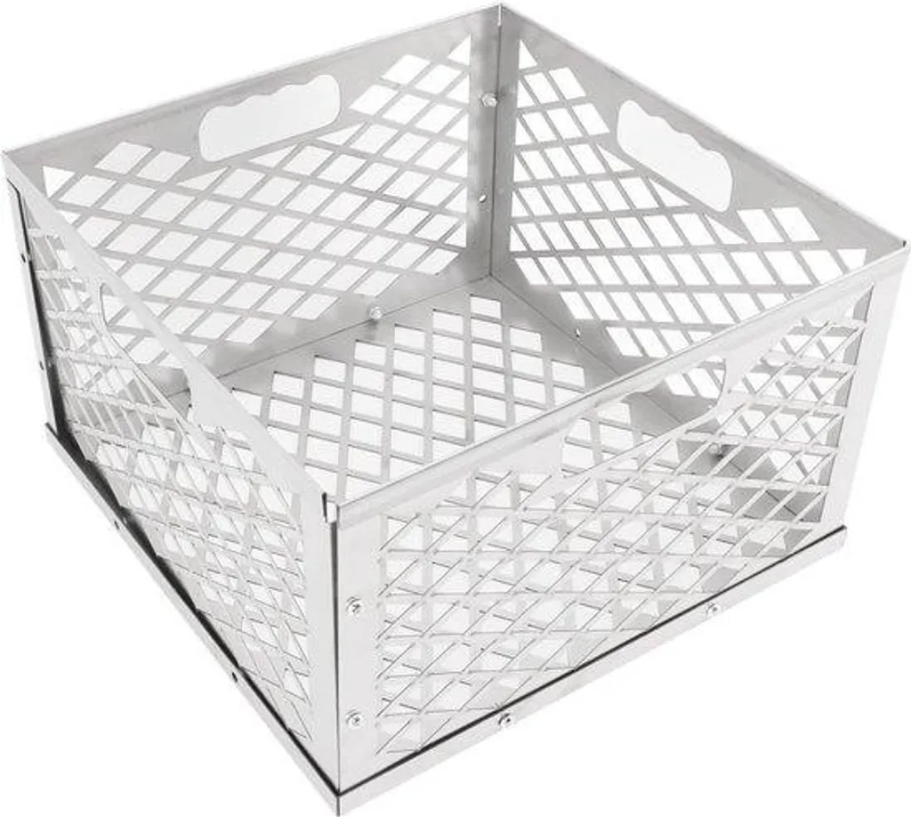 Support charbon de bois barbecue en acier inoxydable robuste et pliable