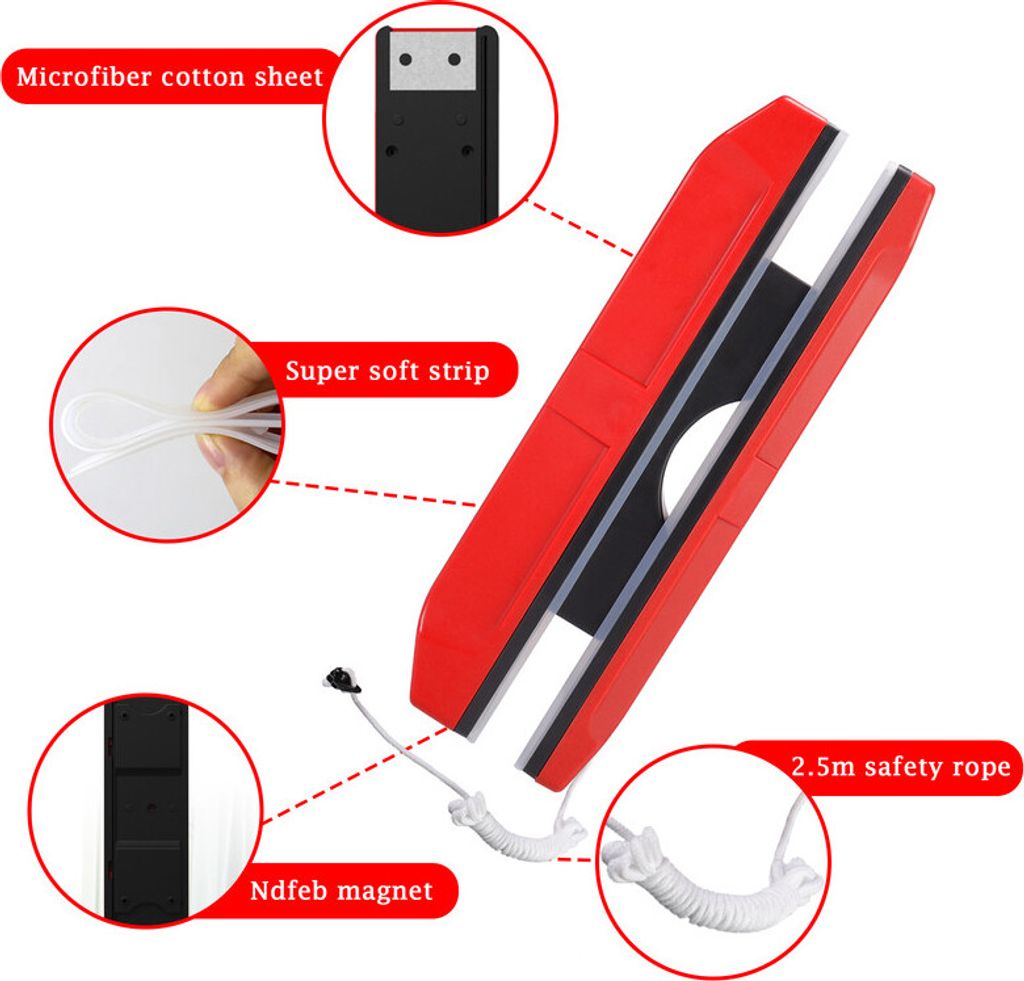 Magnetický čistič oken s nastavitelnou magnetickou silou Obrázek produktu 5
