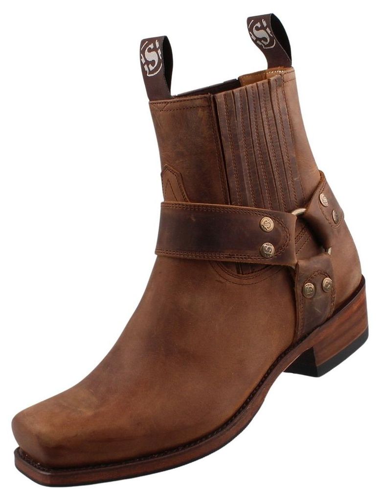 Sendra Herren Biker Stiefelette 8286 Braun Produktbild 