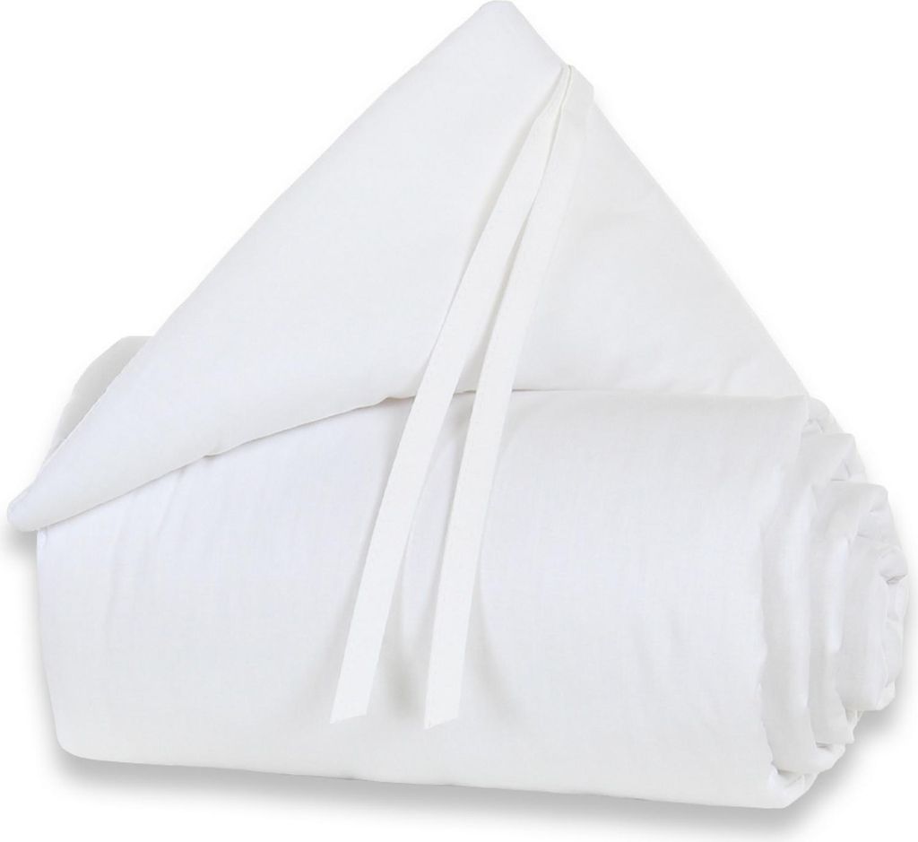 babybay Nestchen Organic Baumwolle passend für Modell Maxi, Boxspring, Comfort und Comfort Plus, weiß