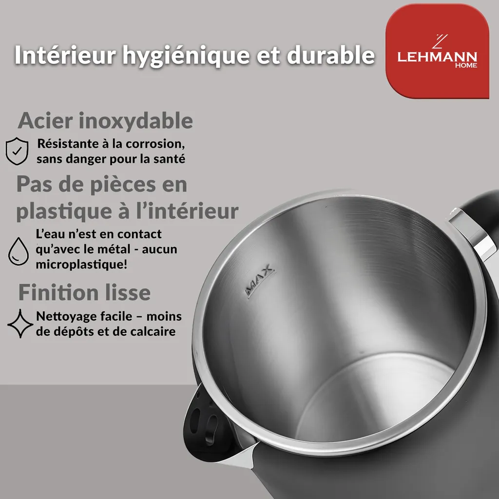 Bouilloire Électrique Rapide pour thé et infusions à température idéale