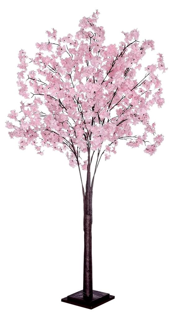 Kunstbaum Kirschblüten 160 cm hoch rosa mit Standplatte Frühlingsdekoration