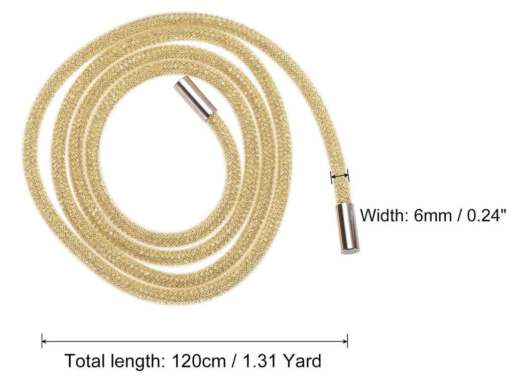6mm x 120cm Strass Rohr Seil Bling Kristall Strass Schnur Seil fš¹r Basteln Pullover Jogginghosen Dekoration Gelb Netz Wei? Diamant