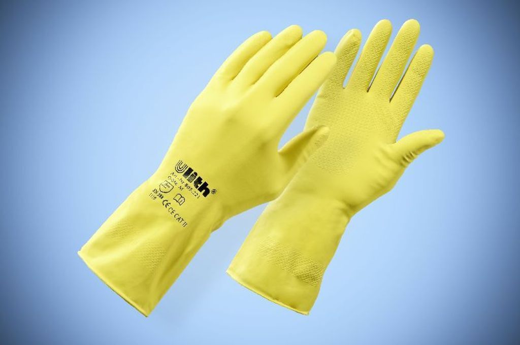 Ulith unisex Gummihandschuhe gelb Größe M 1 Paar