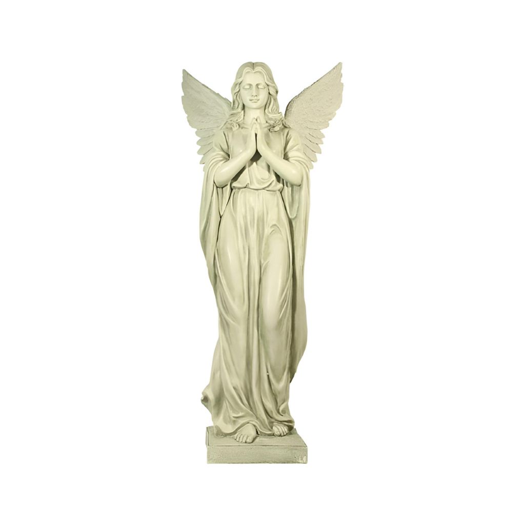 Gartenfigur Dekofigur - Engel betend groß - Schutzengel Figur In-/Outdoor Deko