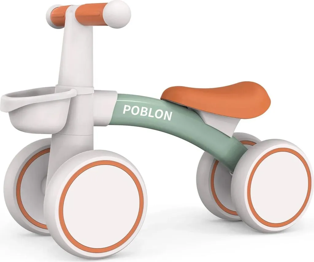 Draisienne évolutive 4 roues pour tout-petits de 1 an à 2 ans verte