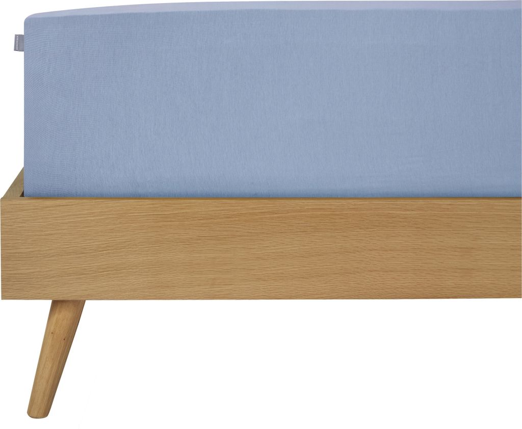Schiesser Spannbettlaken Jessi - Edeljersey - 180 x 200 cm - Hellblau