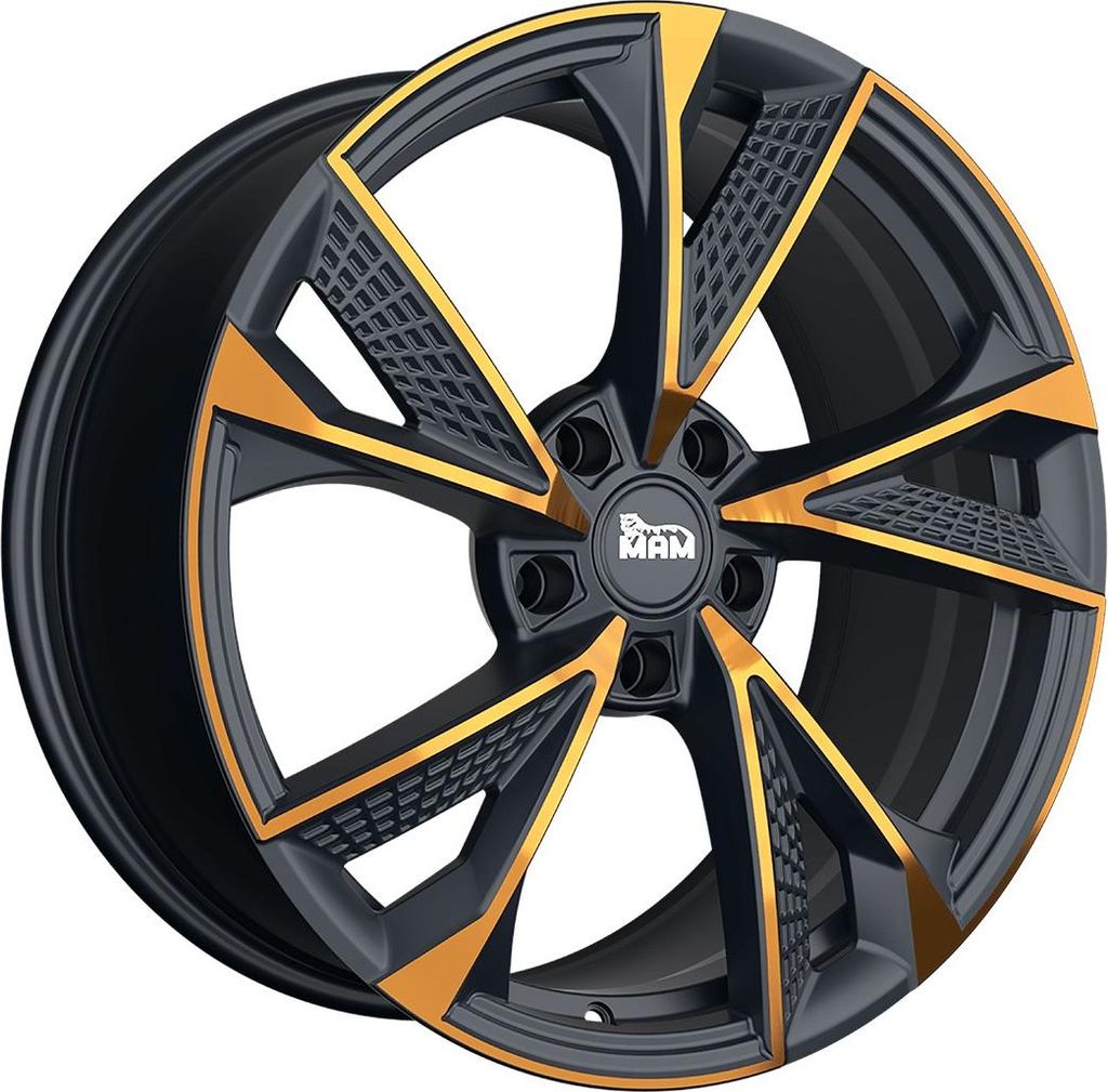 20 Zoll Alufelge MAM WHEELS RS6 20"x8.50" 5x108 PCD ET40 72.6mm Felge Schwarz Matt