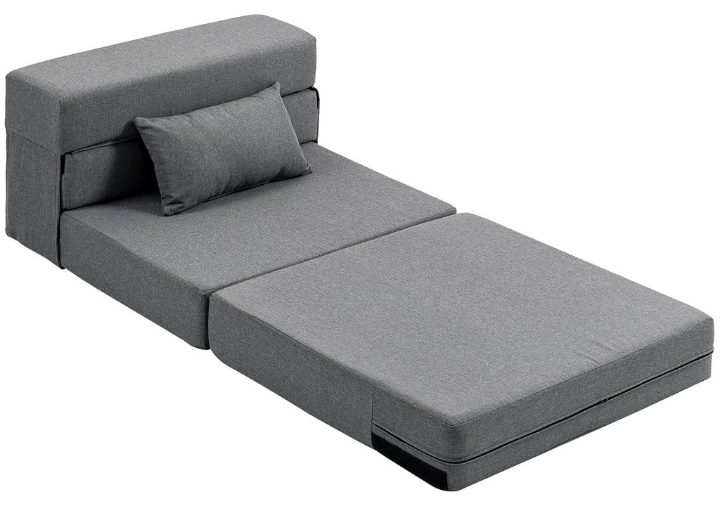 Fotel rozkładany HOMCOM 3 w 1, rozkładana sofa z funkcją Zdjęcie produktu 