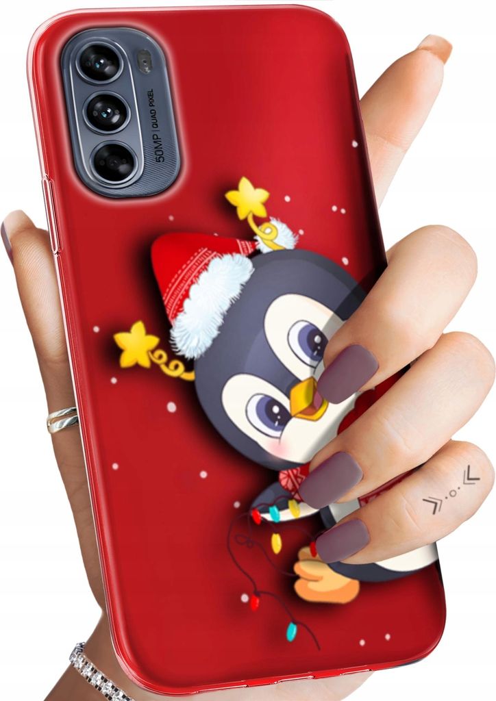 BEDRUCKTE HÜLLEN für MOTOROLA MOTO G62 5G HANDYHÜLLEN HANDY SCHUTZ HÜLLE CASE SILIKON MUSTER WEIHNACHTEN SANTA CLAUS CHRISTMAS