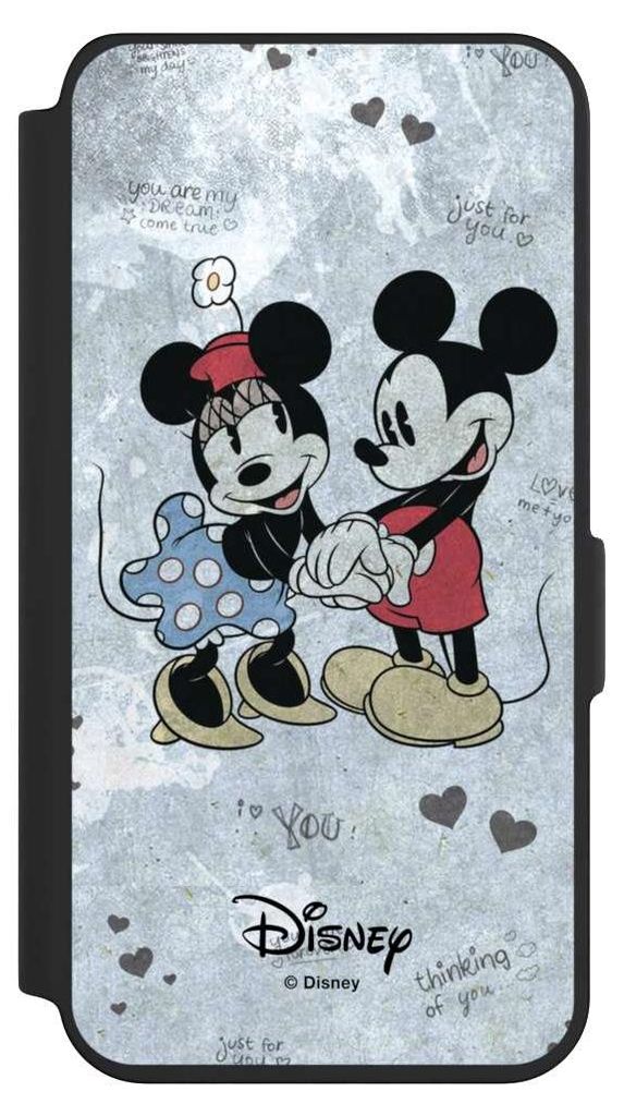 NIVOCASE Klapphülle für Samsung Galaxy S24 Handyhülle aus Kunst Leder NIVOflip schwarz Disney Vintage