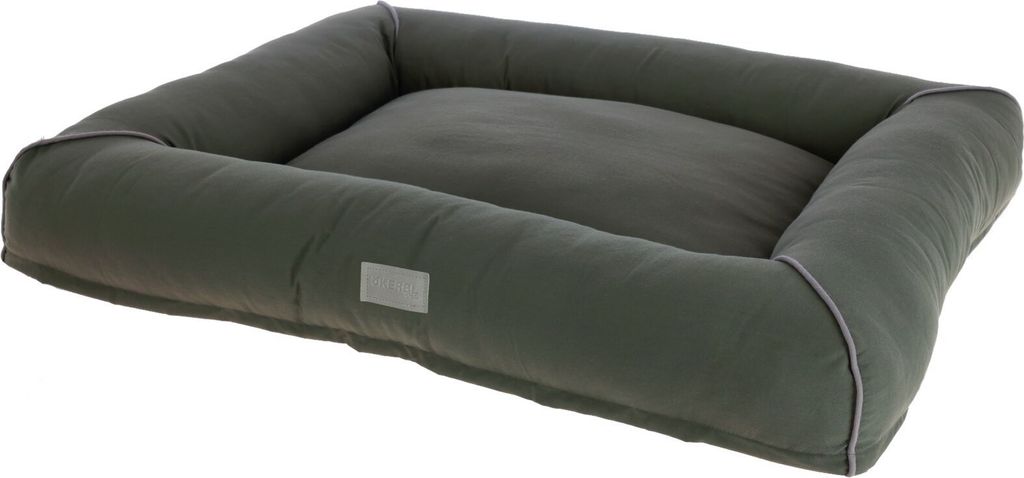 Kerbl Hundekuschelbett Jerome dunkelgrün/grau LxBxH 90x70x12cm waschbar 80457