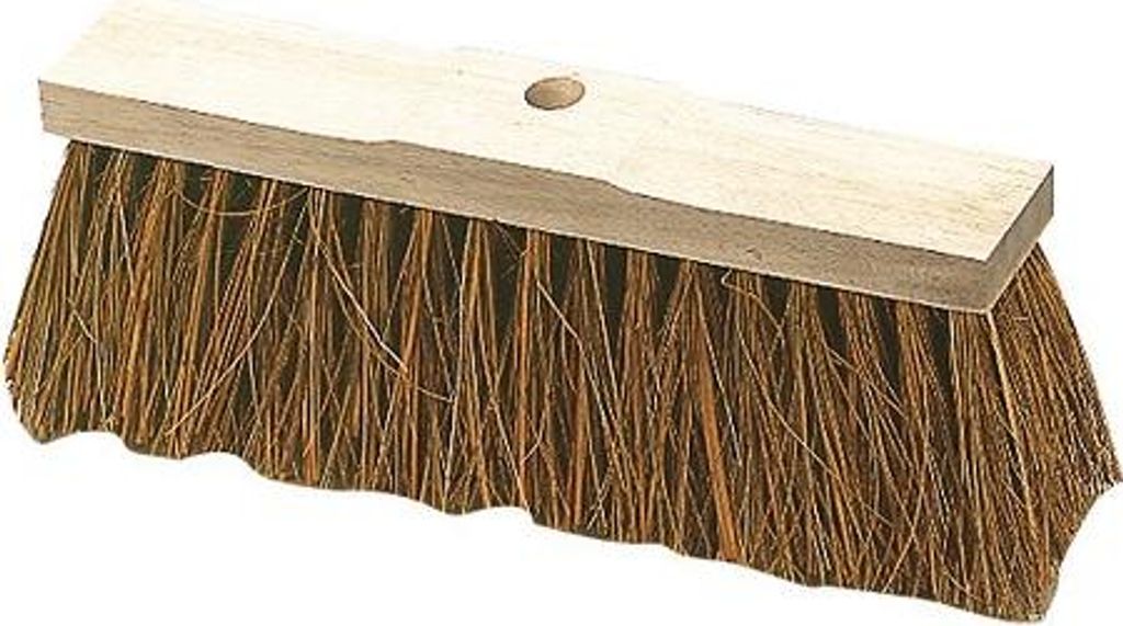 Straßenbesen Piassava 500 mm - 5 x 24 Reihen - Stabiles Sattelholz mit Stielloch