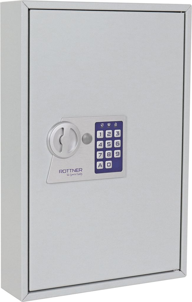 Skříňka na klíče Rottner S64 EL šedá | Elektronický zámek | Obrázek produktu 
