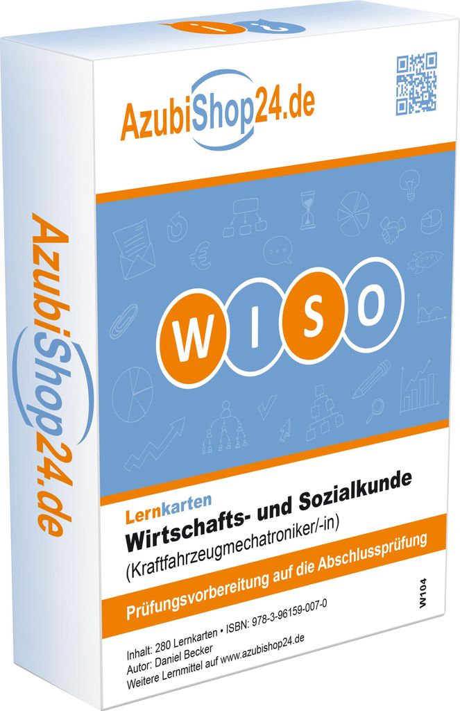 AzubiShop24.de Lernkarten Basis Wirtschafts- und Sozialkunde (Krafttfahrzeugmechatroniker/-in)