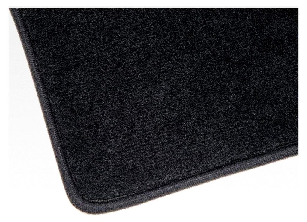 Fußmatte Läufer 150 x 45 cm für Gang und Boden im Wohnmobil und Wohnwagen, Camping schwarz und flauschig, Bodenbelag Teppich, Auto Matte, Fu...