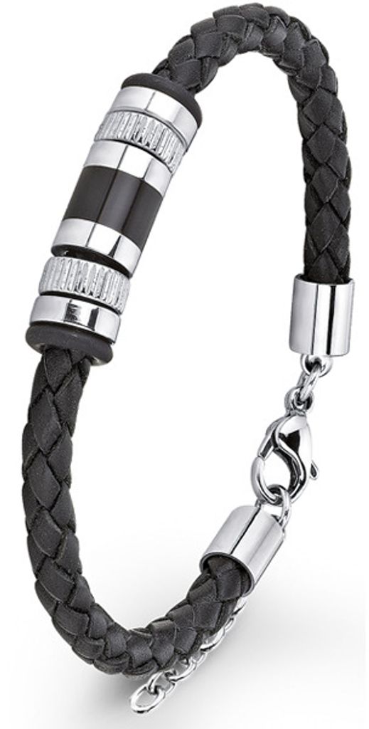 s.Oliver Herren-Armband schwarz 387286