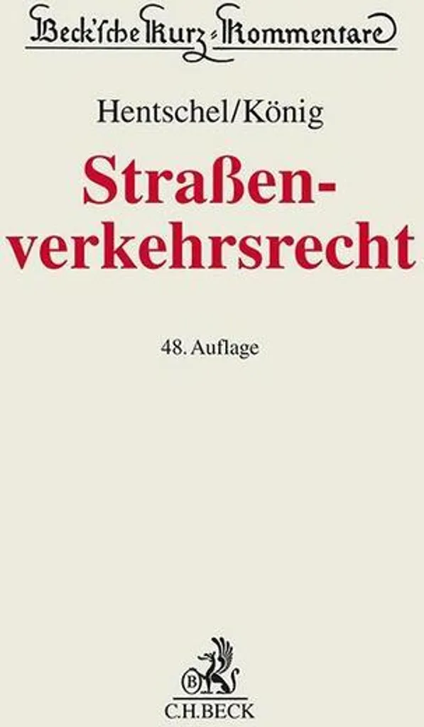 Livre de droit routier allemand Straßenverkehrsrecht pour juristes 2024