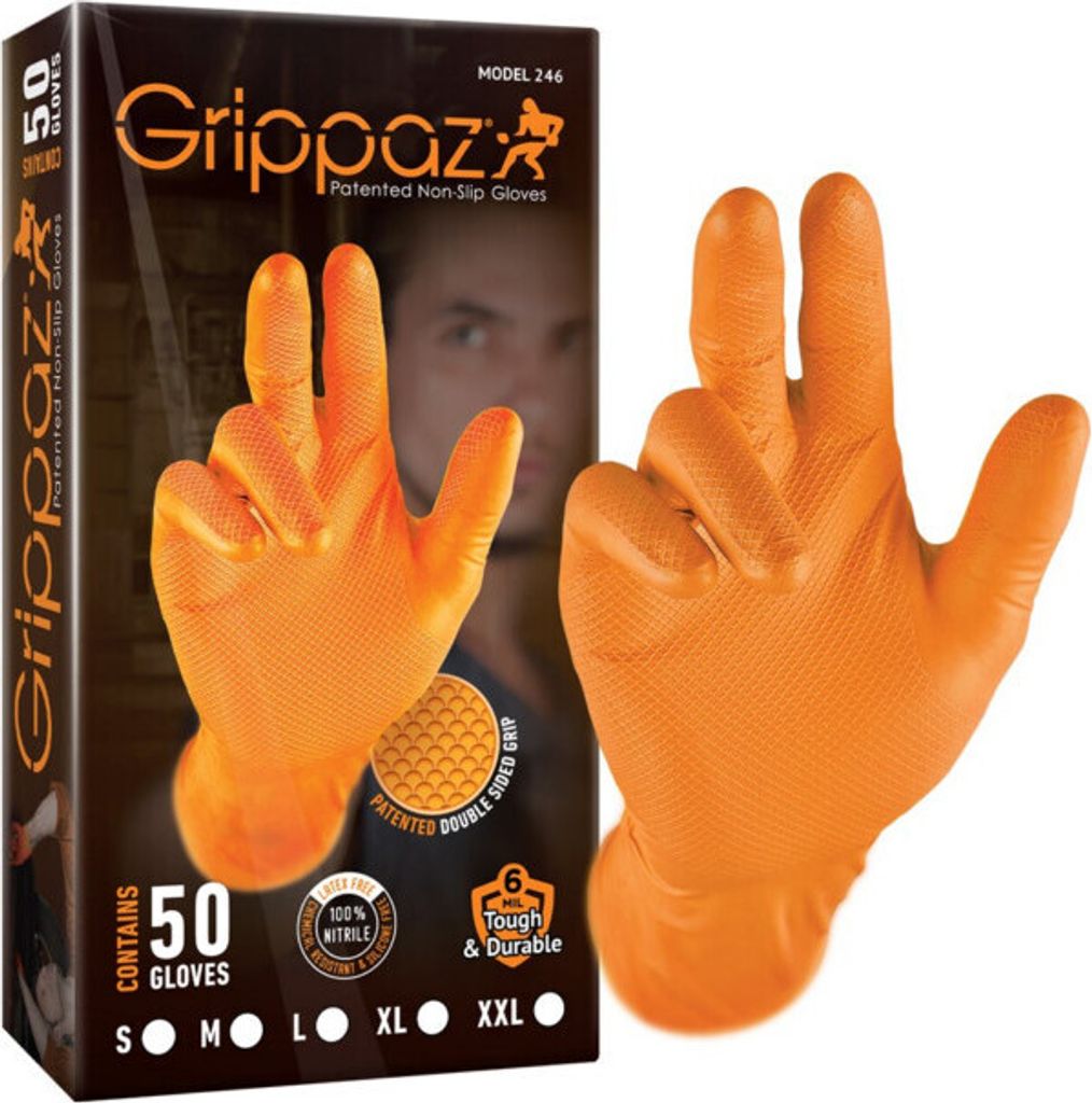 GRIPPAZ Einweghandschuhe Nitril 50´er Box  50 Stück  Gr.  8 Produktbild 