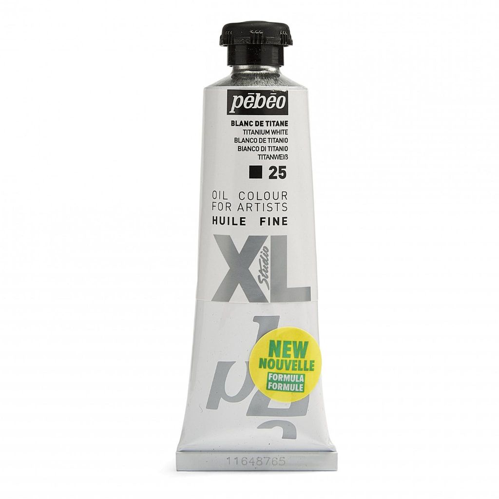 Pebeo Studio XL Ölfarbe, 37 ml, 25 Titanweiß Produktbild 