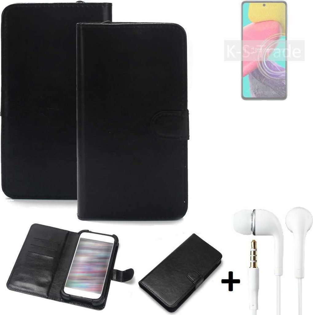 K-S-Trade Wallet Case Handyhülle kompatibel mit Samsung Galaxy Quantum 3 Schutzhülle Flip cover Flipstyle Tasche Hülle Flipcover Slim Bumper