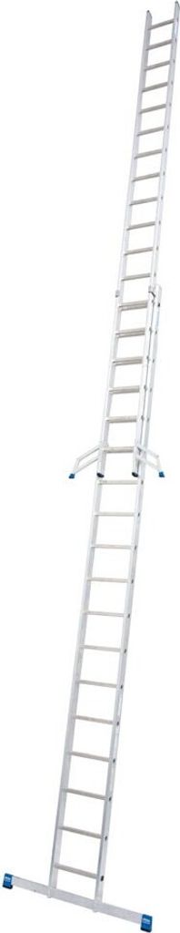KRAUSE Schiebeleiter Stabilo silber 2x 18 Stufen, H: 525,0 cm