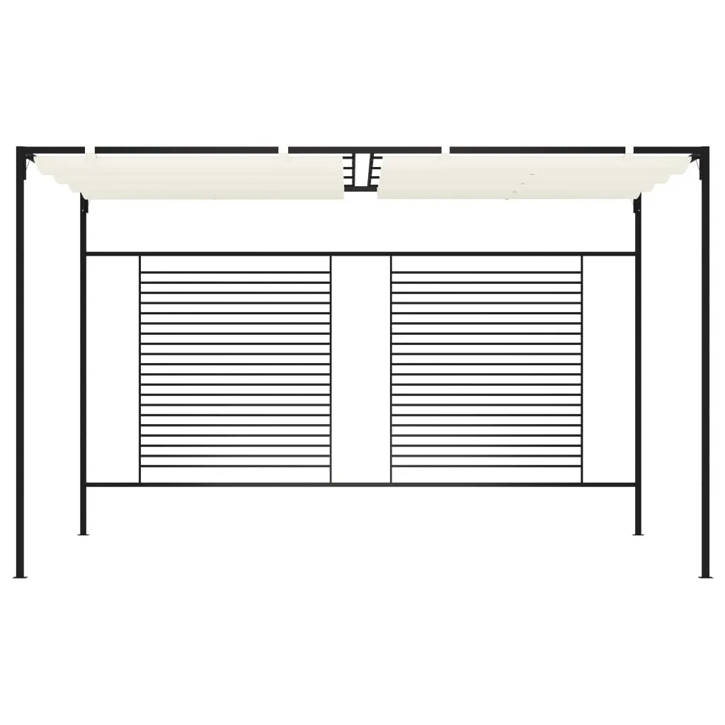 Abri de terrasse 3x4 m pour réception et repas avec toit modulable