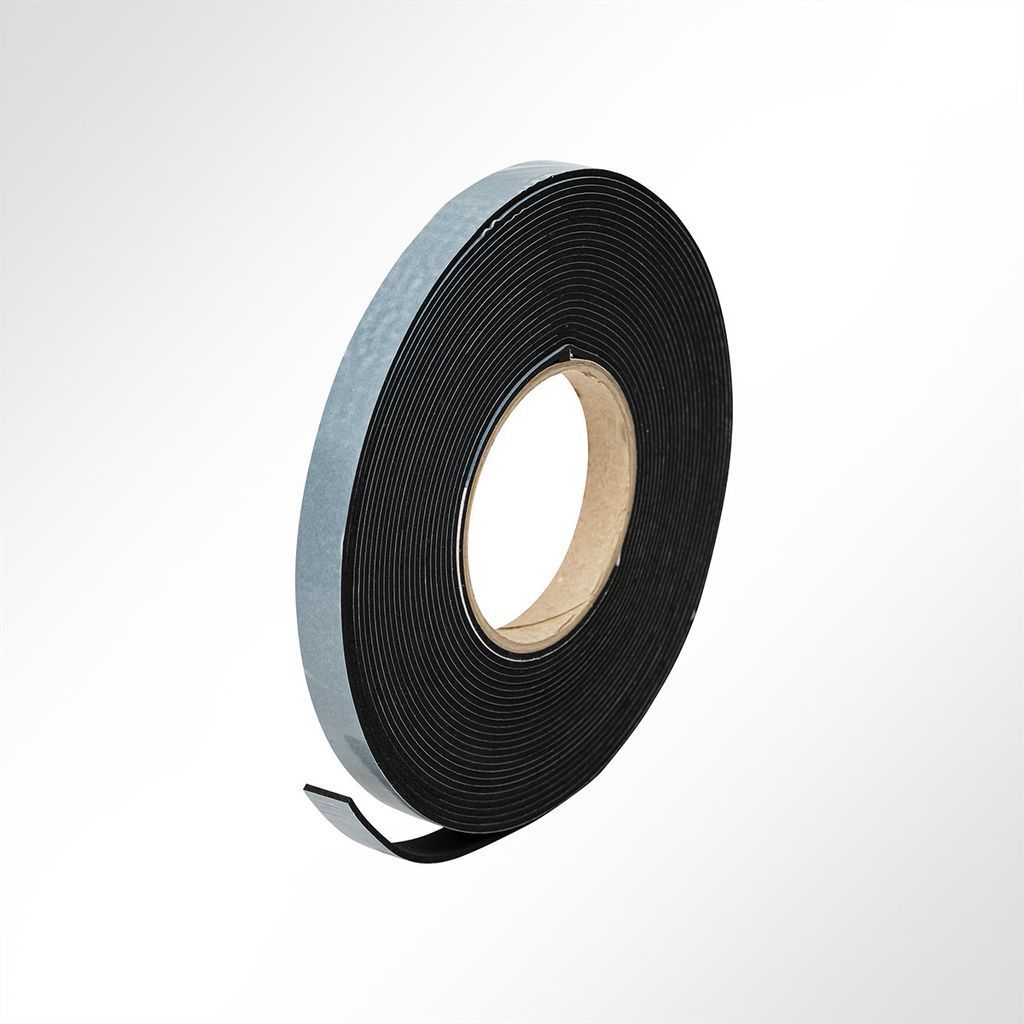 LYSEL EPDM Zellkautschuk Dichtungsband einseitig selbstklebend Länge 10 Meter Dicke 5mm Breite 9/15/20mm