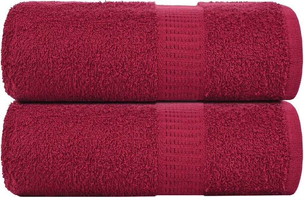 Gästetücher FROGN 2 Stk. Bordeaux 30x50 cm 360 g/m²