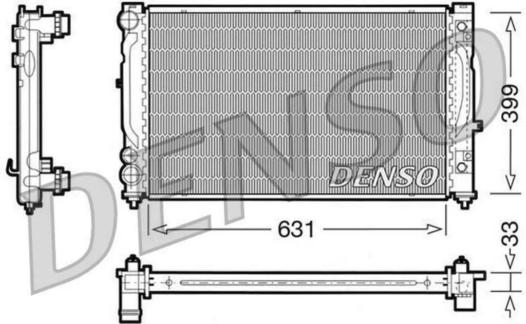 Radiateur de Refroidissement Moteur pour VW Passat 3B et Skoda Superb I