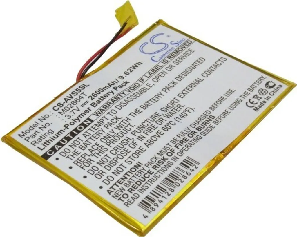 Batteria di Ricambio per Archos 5 60GB | TECHTEK M02864T Alta Qualità