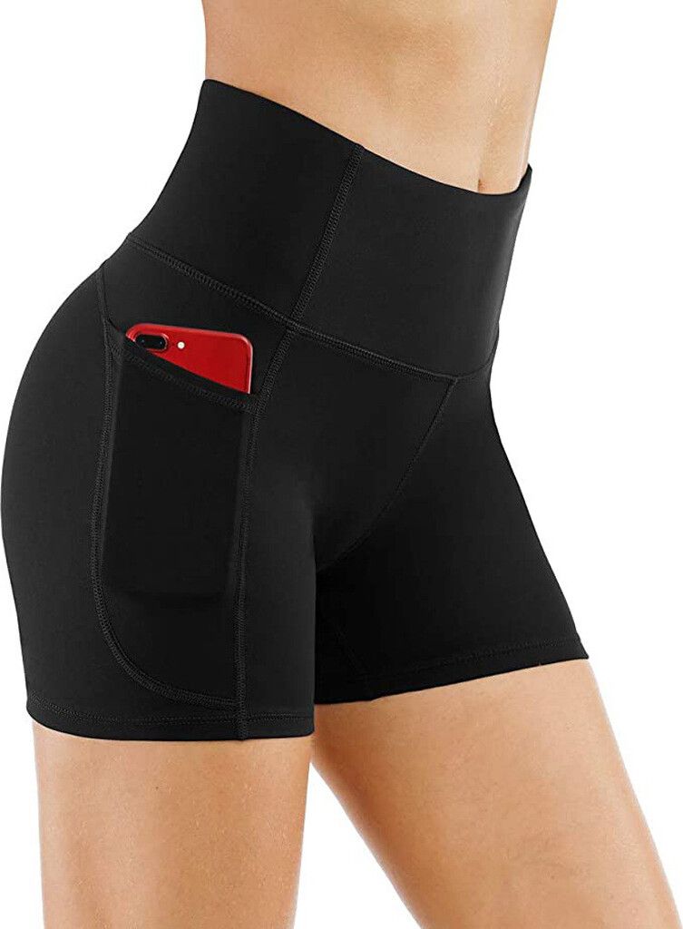 INF Kompressionsshorts - Perfekt für Yoga & Fitness Schwarz S