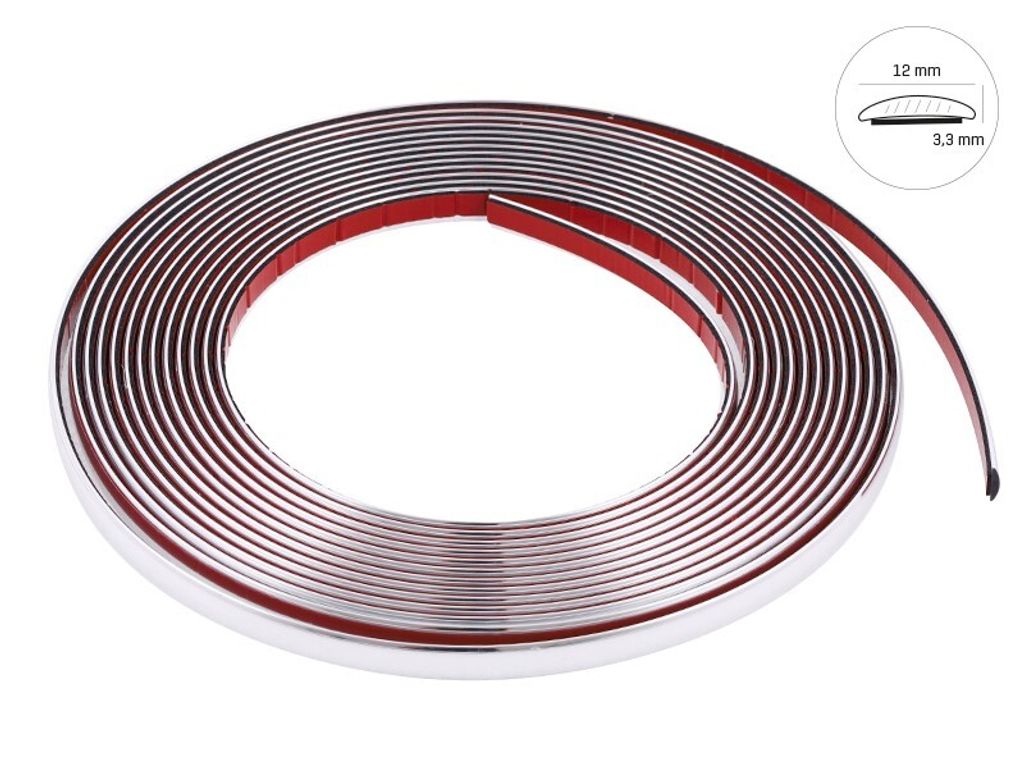 Listwa dekoracyjna, chrom, 12 mm x 8 m (58990) Zdjęcie produktu 