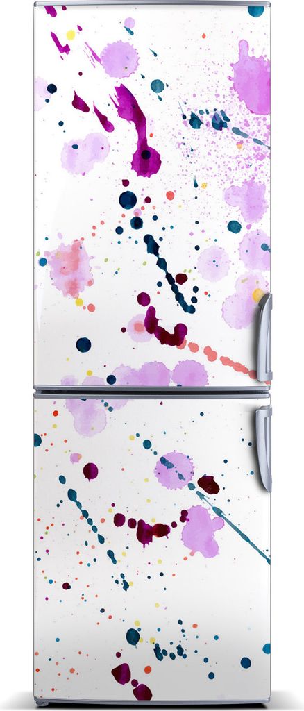 Tulup Kühlschrankdekoration - Magnetmatte - 60 cm x 180 cm - Magnet auf dem Kühlschrank - Bunte Flecke