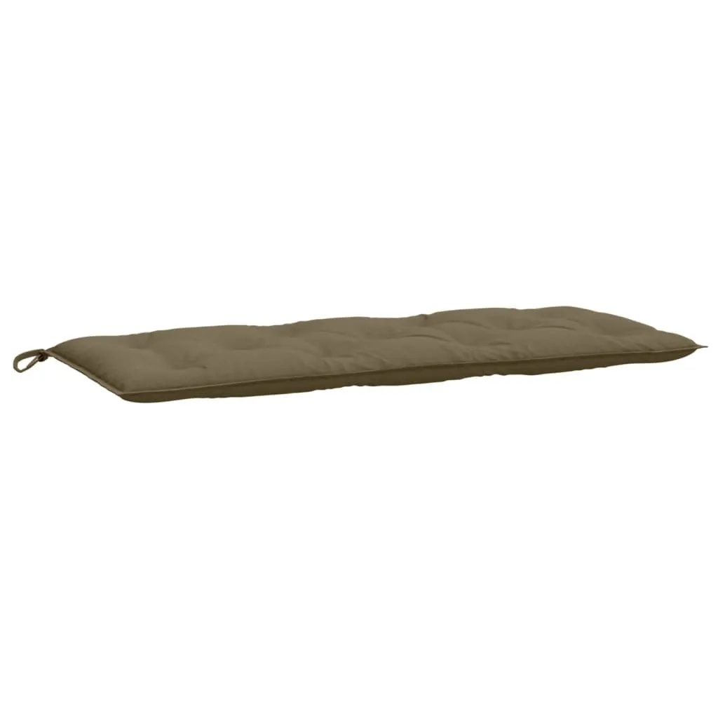 Cuscino Professionale vidaXL per Panchina 120x50x7 cm Melange Taupe