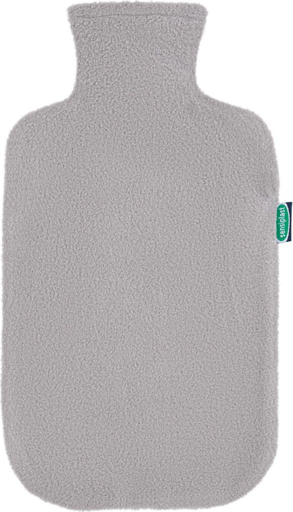 Sensiplast Wärmflasche Germany - mit Fleece Bezug Hellgrau