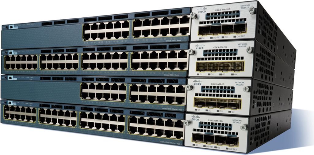 Cisco Catalyst WS-C3560X-24U-S, Managed, L2/L3, Gigabit Ethernet (10/100/1000), Power over Ethernet (PoE), Rack-Einbau, 1U