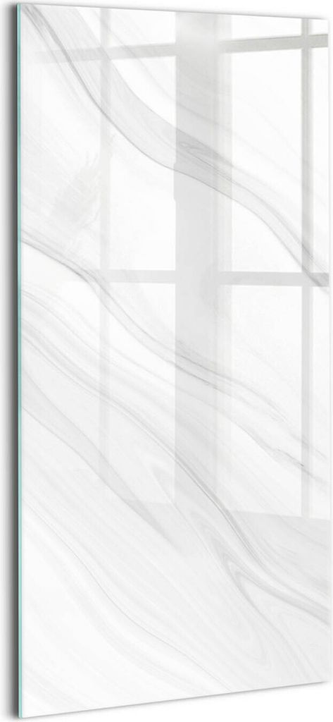 Designer Glasbild - Wandbild - Glas Bild - 70x140 cm - Dekorativer Marmor