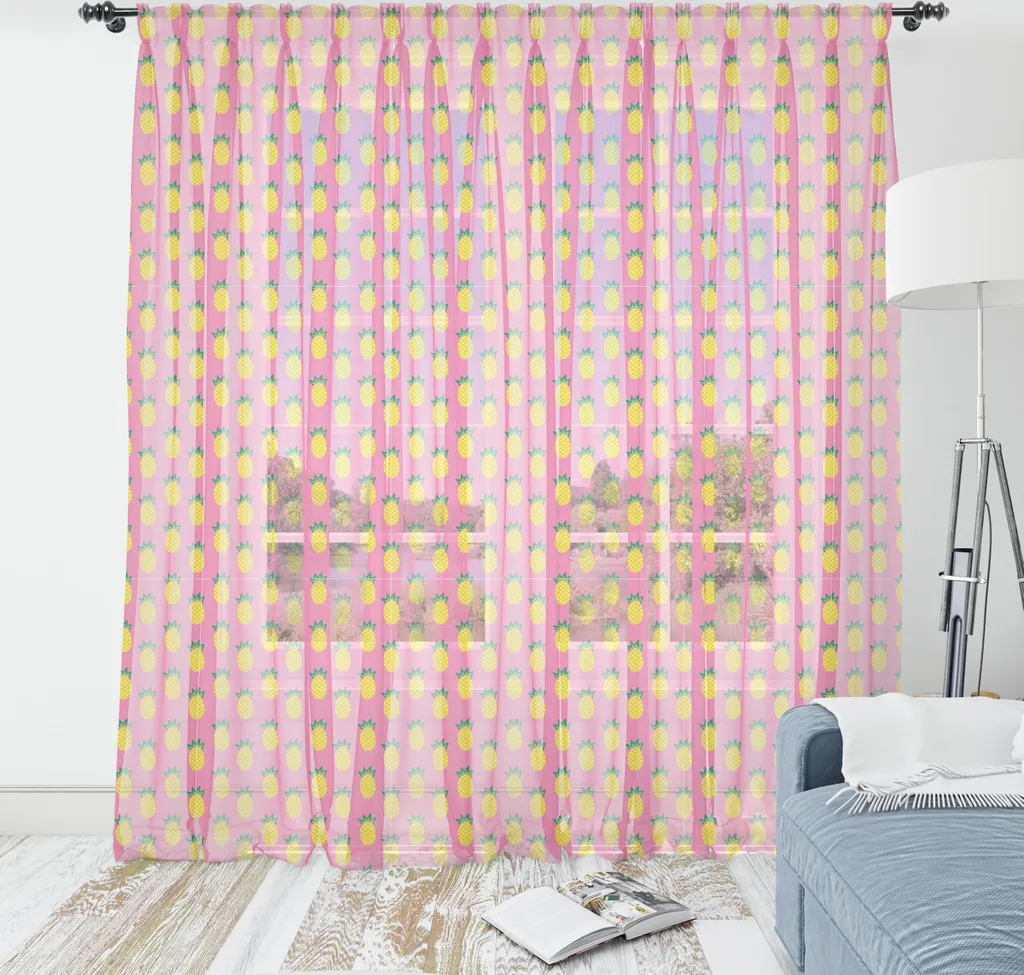 Arazzo Camera da Letto ABAKUHAUS: Fantasia Ananas per la Casa Moderna