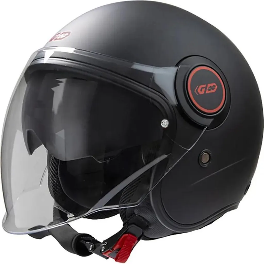 Gari G21 Sunvisor Casque jet noir Taille M écran pare-soleil intégré