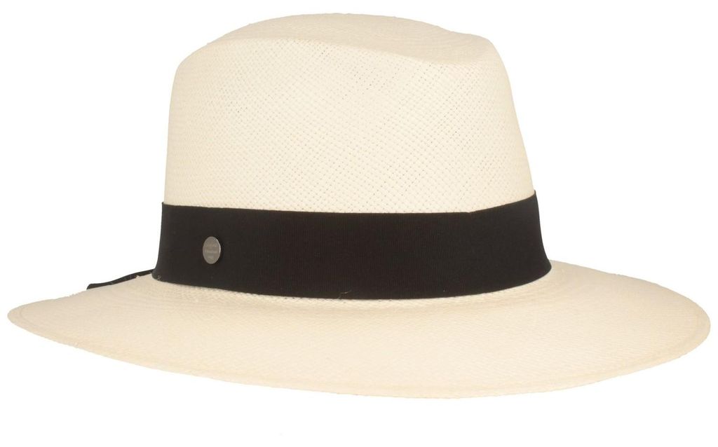 Feiner Original Damen Panamahut Schleife hinten UV 50+ von Hut-Breiter in weiß